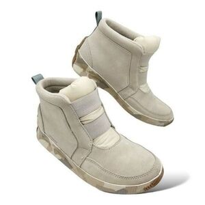Beige High-Top Sneakers